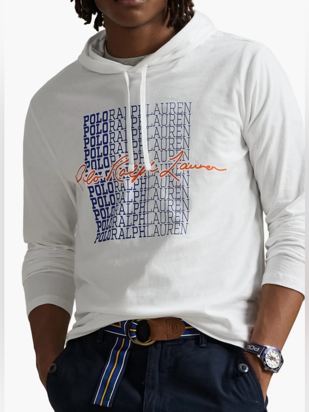 POLO RALPH LAUREN Hoodie Shirt 4XB Men's BIG & TALL THIN Horse Pony 4XL NWT